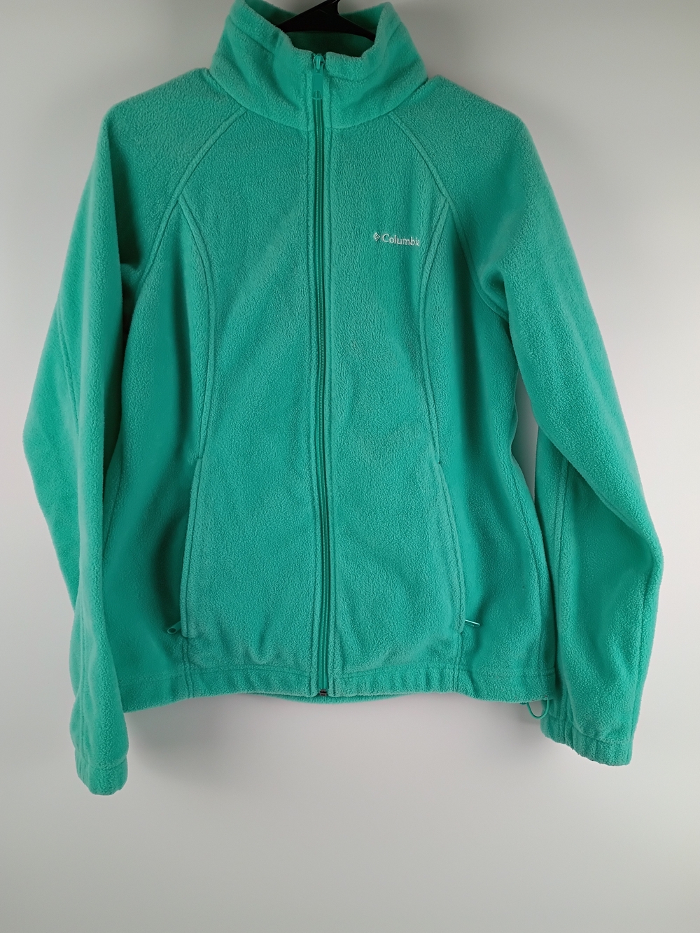 Columbia Mint Green Full-Zip Fleece Jacket